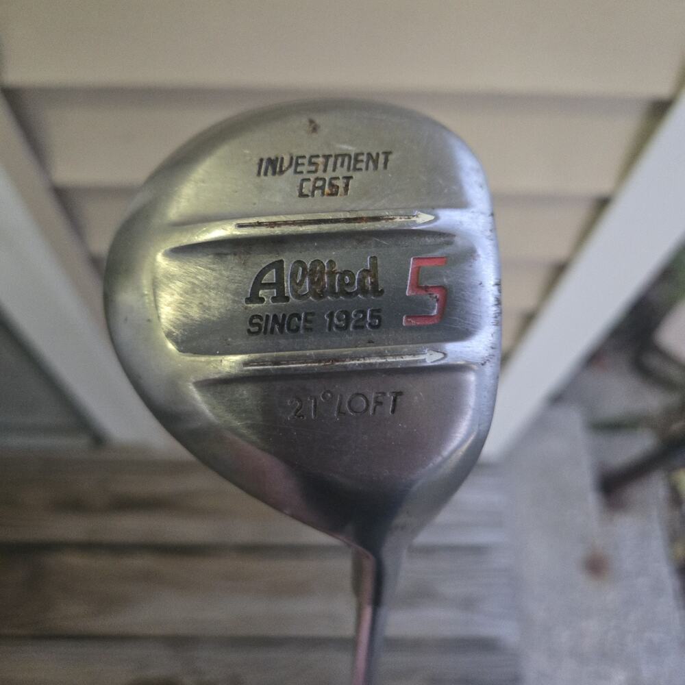 Allied 5 Wood Golf Club 21° Loft Investment Cast Since 1925